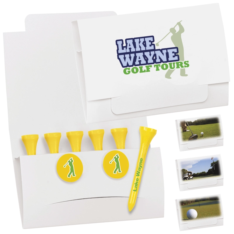 Custom 6-2 Golf Tee Packet - 2-3/4" Tee