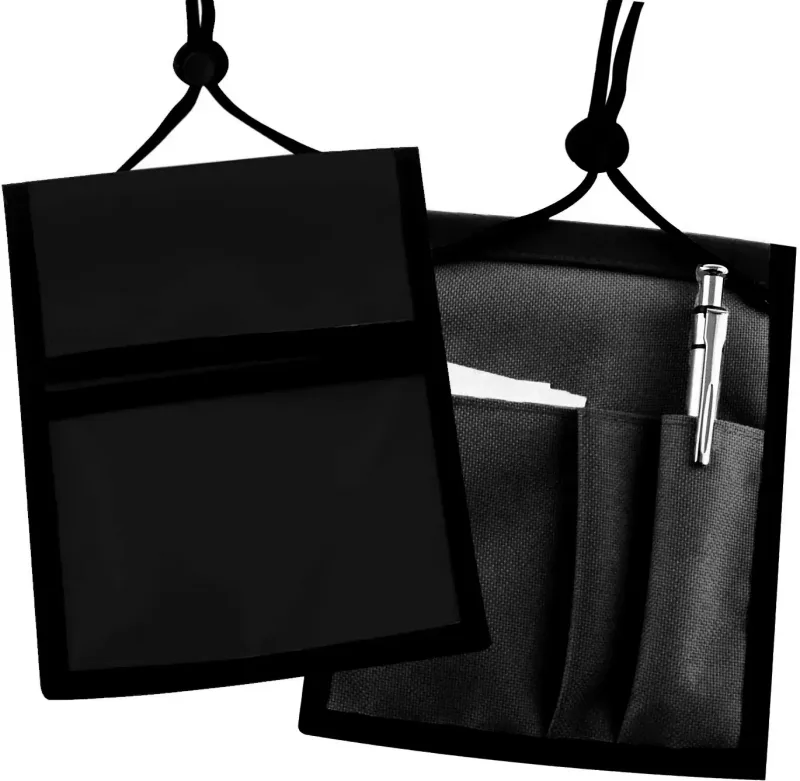 Custom Imprinted Credential Wallet with Neck Cord — view 2