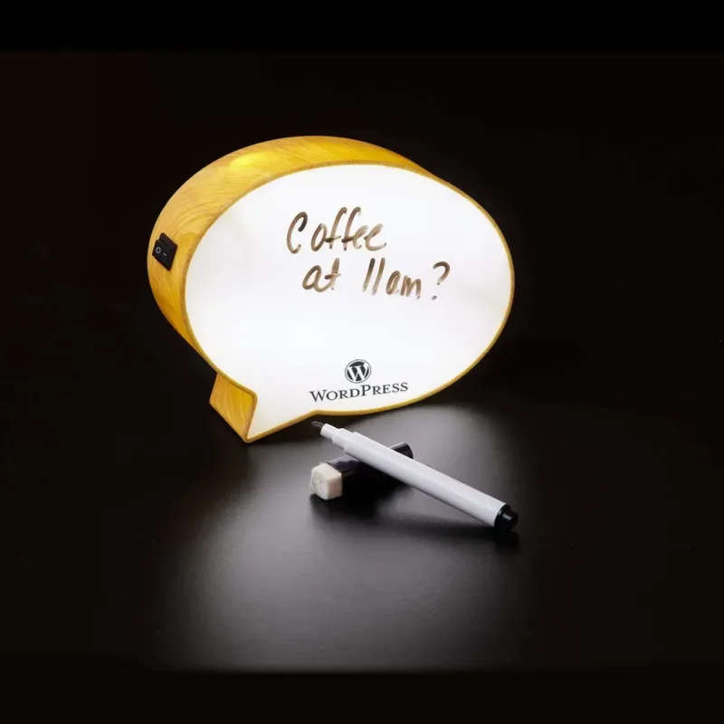 Light-Up Mini Speech Bubble Message Board - 6" — view 2