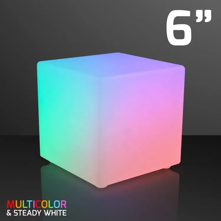 6" Mid-Size Light Cube, Remote Controlled Decor — view 5