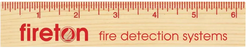 Custom Logo Wood Ruler - 6" Natural Finish — view 2