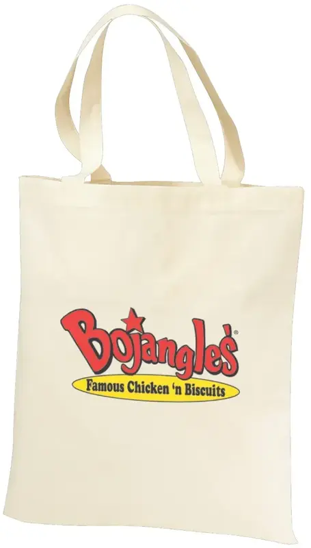 Custom Logo Canvas Tote Bag - 6 oz.