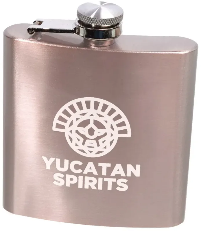 Personalized Stainless Steel Hip Flask - 6oz — view 11