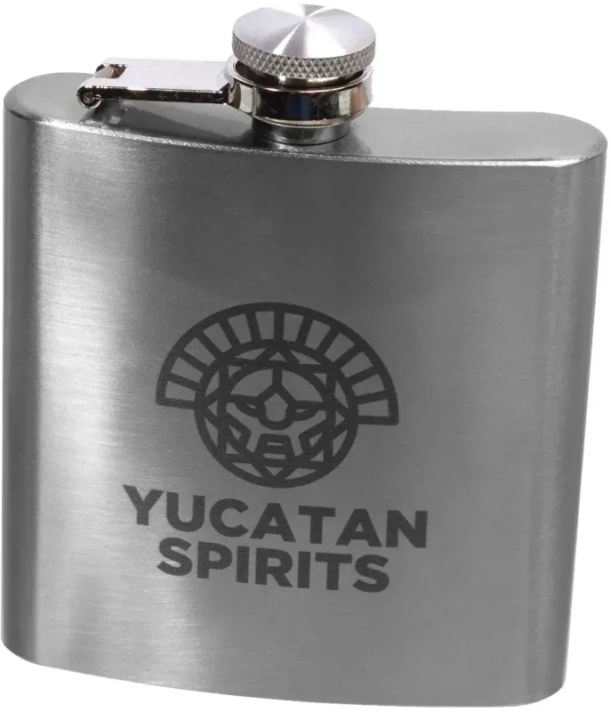 Personalized Stainless Steel Hip Flask - 6oz — view 12