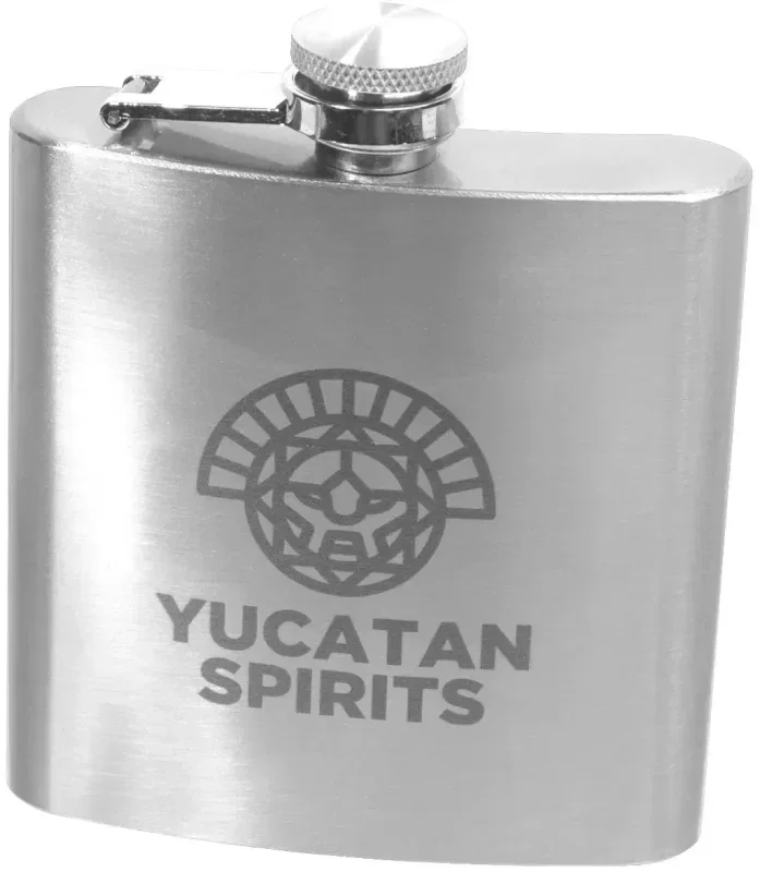 Personalized Stainless Steel Hip Flask - 6oz — view 3
