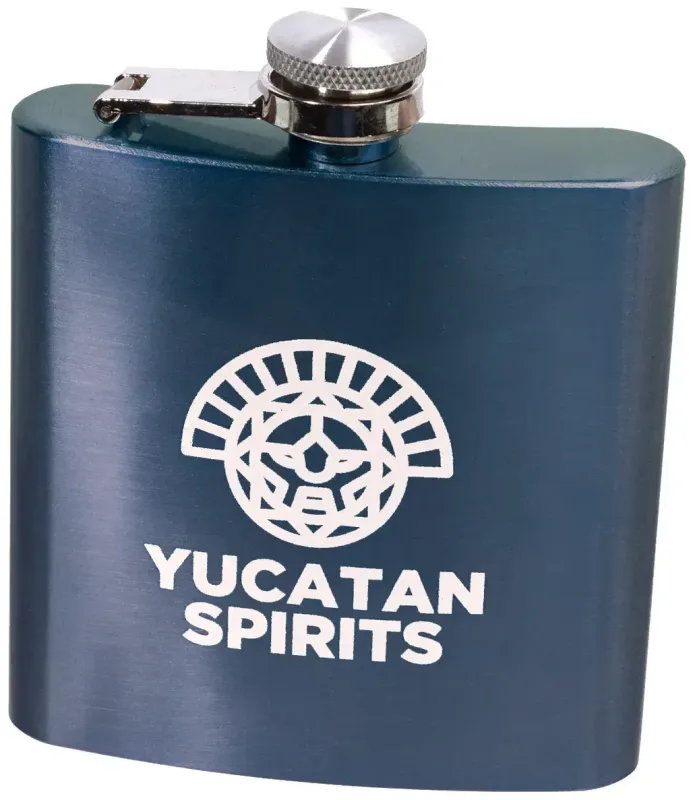 Personalized Stainless Steel Hip Flask - 6oz — view 4