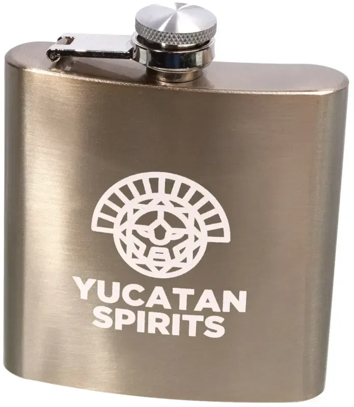 Personalized Stainless Steel Hip Flask - 6oz — view 5