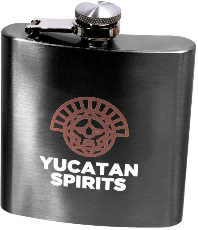 Personalized Lazio 6 oz. Stainless Steel Hip Flask — view 2