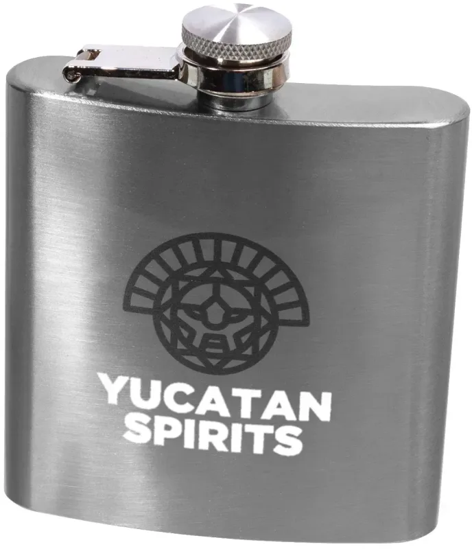 6 oz. Lazio Stainless Steel Hip Flask w/ Laser Engraving — view 11