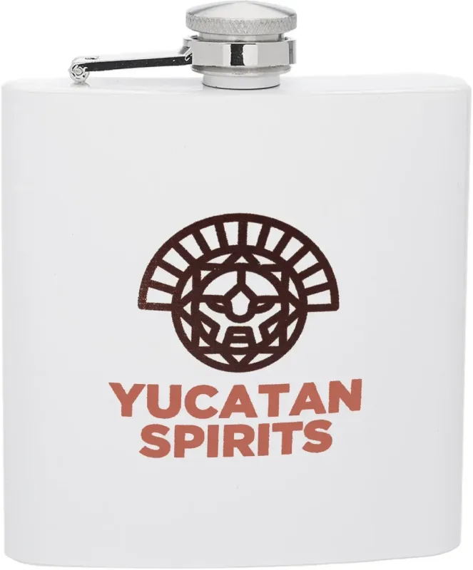 6 oz. Lazio Stainless Steel Hip Flask w/ Laser Engraving — view 12