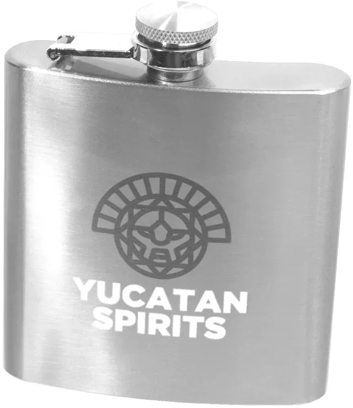 6 oz. Lazio Stainless Steel Hip Flask w/ Laser Engraving — view 3