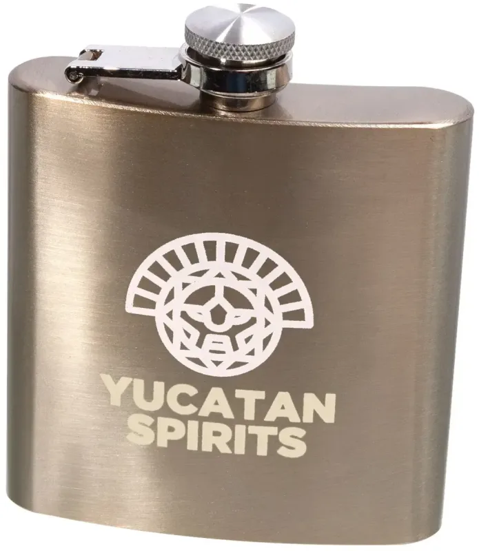 6 oz. Lazio Stainless Steel Hip Flask w/ Laser Engraving — view 5