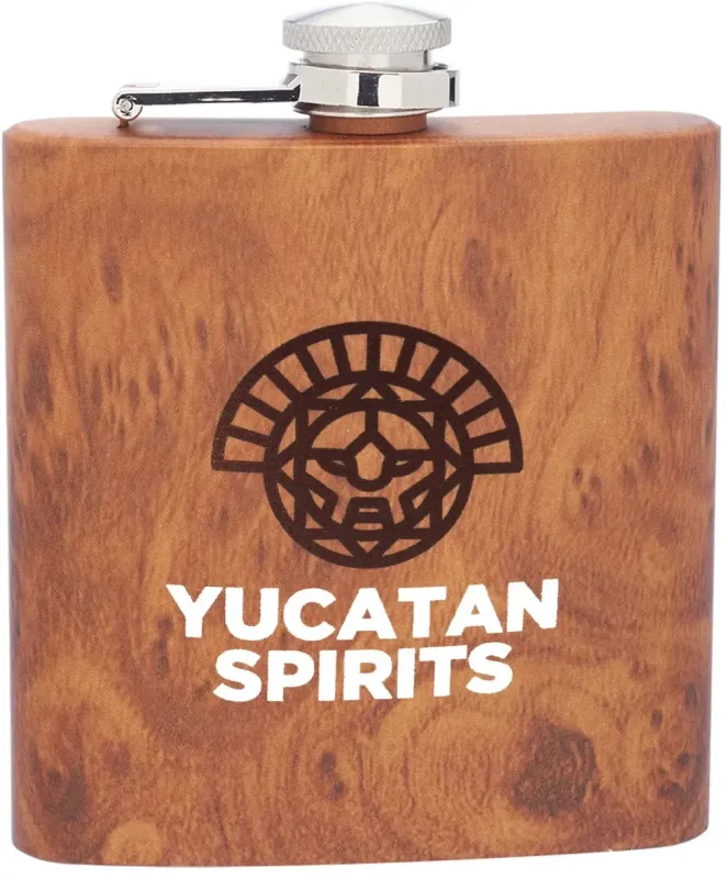 6 oz. Lazio Stainless Steel Hip Flask w/ Laser Engraving — view 9