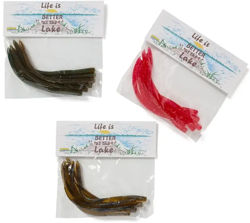 Customized 6-Pack Worm Fishing Packet