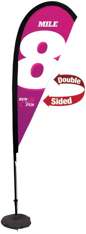 6' Premium Teardrop Sail Sign Kit (Double-Sided with Scissor Base) — view 7