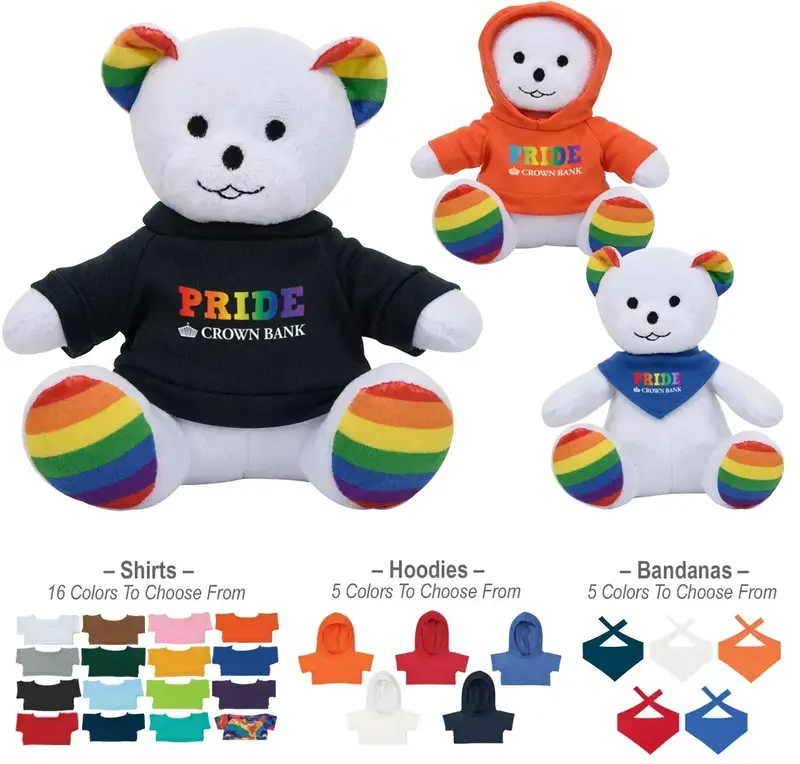 Promotional Rainbow Bear - 6"