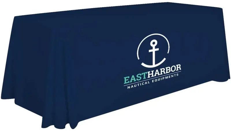 6' Stain-Resistant 3-Sided Table Throw (Full-Color Imprint, One Location) — view 14