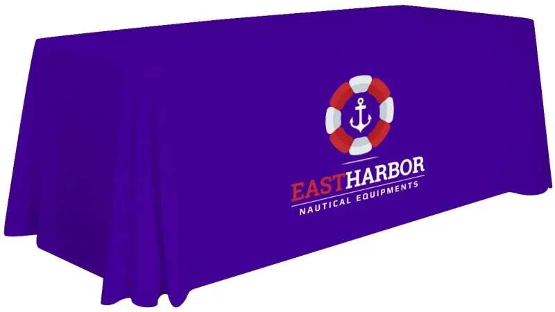 6' Stain-Resistant 3-Sided Table Throw (Full-Color Imprint, One Location) — view 16