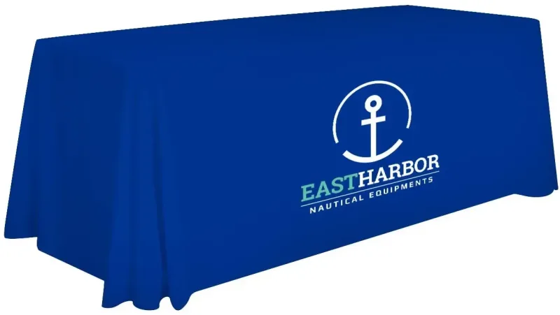 6' Stain-Resistant 3-Sided Table Throw (Full-Color Imprint, One Location) — view 18