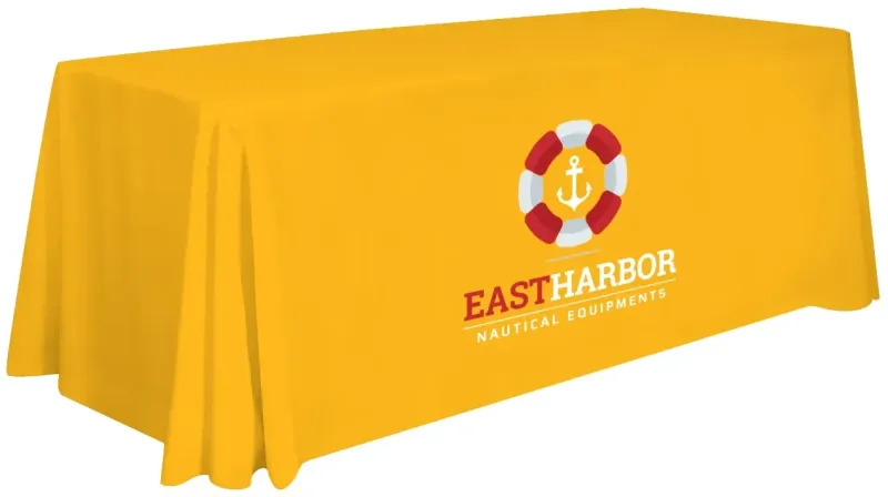 6' Stain-Resistant 3-Sided Table Throw (Full-Color Imprint, One Location) — view 20