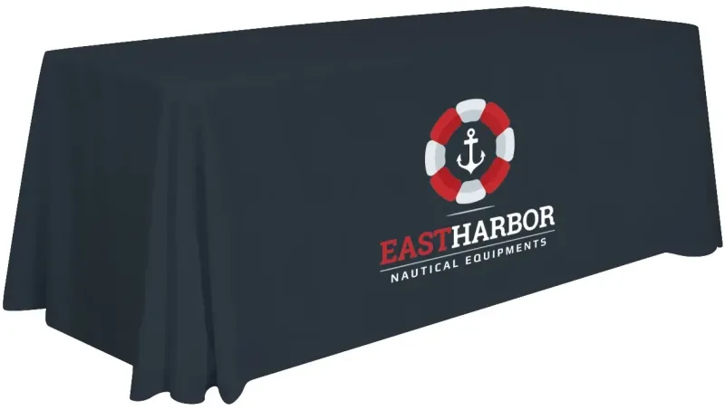 6' Stain-Resistant 4-Sided Table Throw (Full-Color Imprint, One Location) — view 10