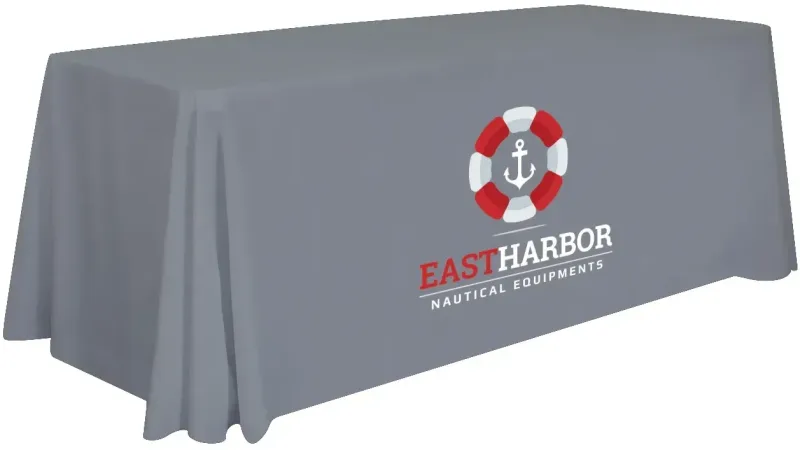 6' Stain-Resistant 4-Sided Table Throw (Full-Color Imprint, One Location) — view 11