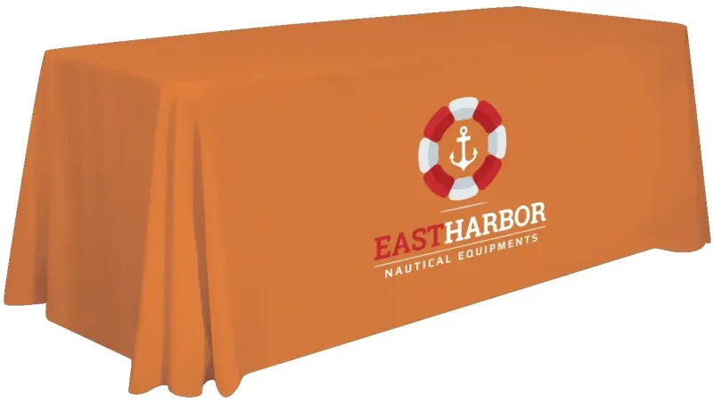 6' Stain-Resistant 4-Sided Table Throw (Full-Color Imprint, One Location) — view 15