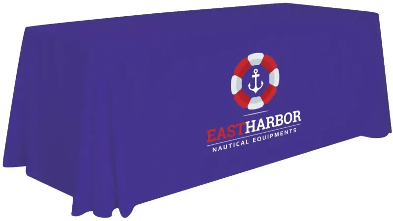 6' Stain-Resistant 4-Sided Table Throw (Full-Color Imprint, One Location) — view 16