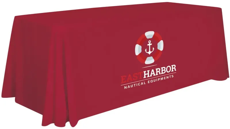 6' Stain-Resistant 4-Sided Table Throw (Full-Color Imprint, One Location) — view 17