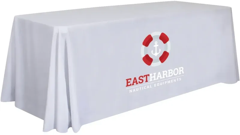 6' Stain-Resistant 4-Sided Table Throw (Full-Color Imprint, One Location) — view 19