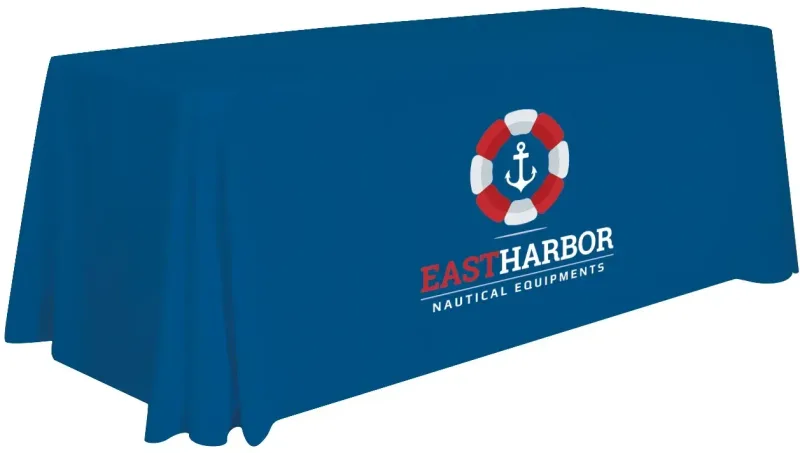 6' Stain-Resistant 4-Sided Table Throw (Full-Color Imprint, One Location) — view 7