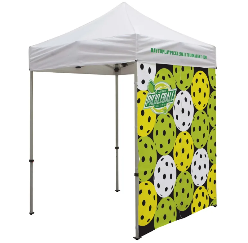 6' Tent Full Wall with Middle Zipper (Dye Sublimated, Single-Sided) — view 2