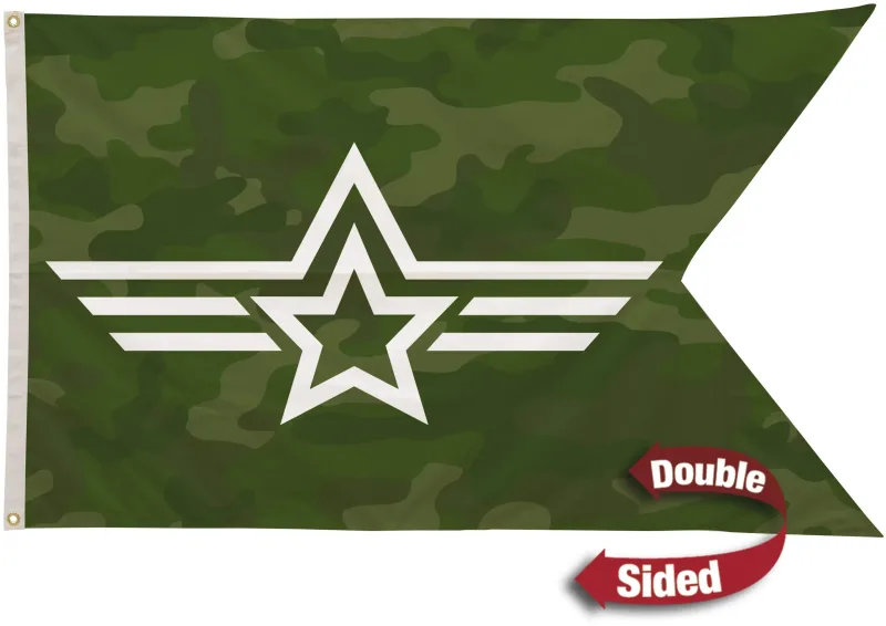 6' x 10' Polyester Guidon Flag Double-Sided — view 2