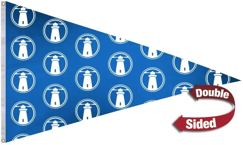 6' x 10' Polyester Pennant Flag Double-Sided — view 2
