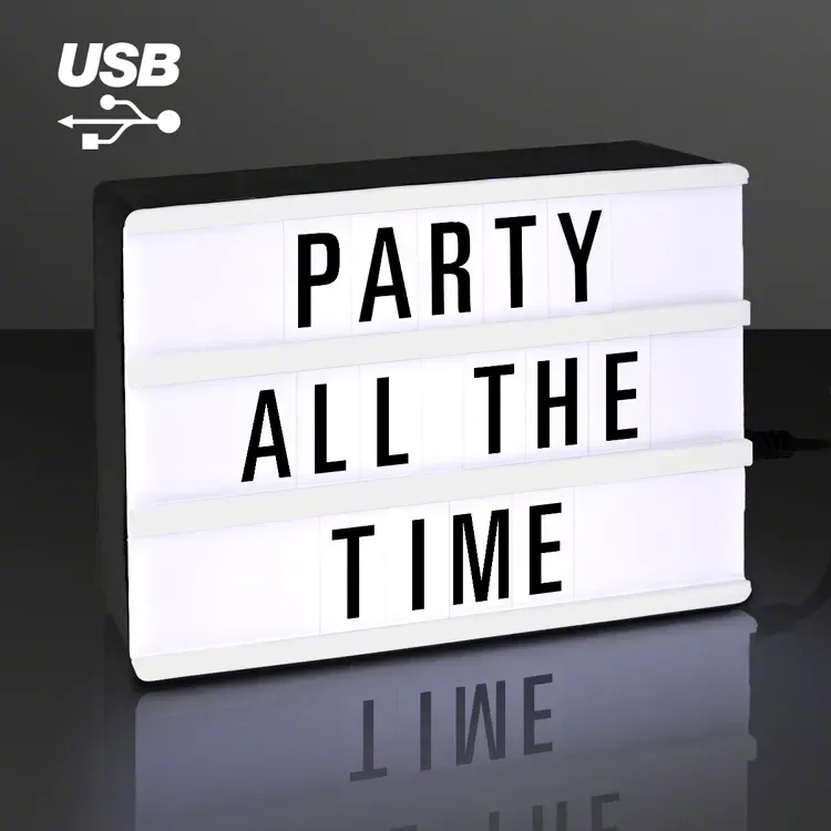 6" x 4" Mini Cinema Marquee USB LED Lightbox — view 4