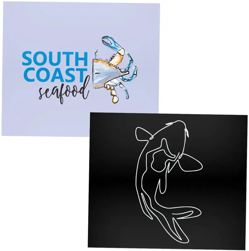 Custom Logo Stickers - 6" x 7" (Indoor Use Only)