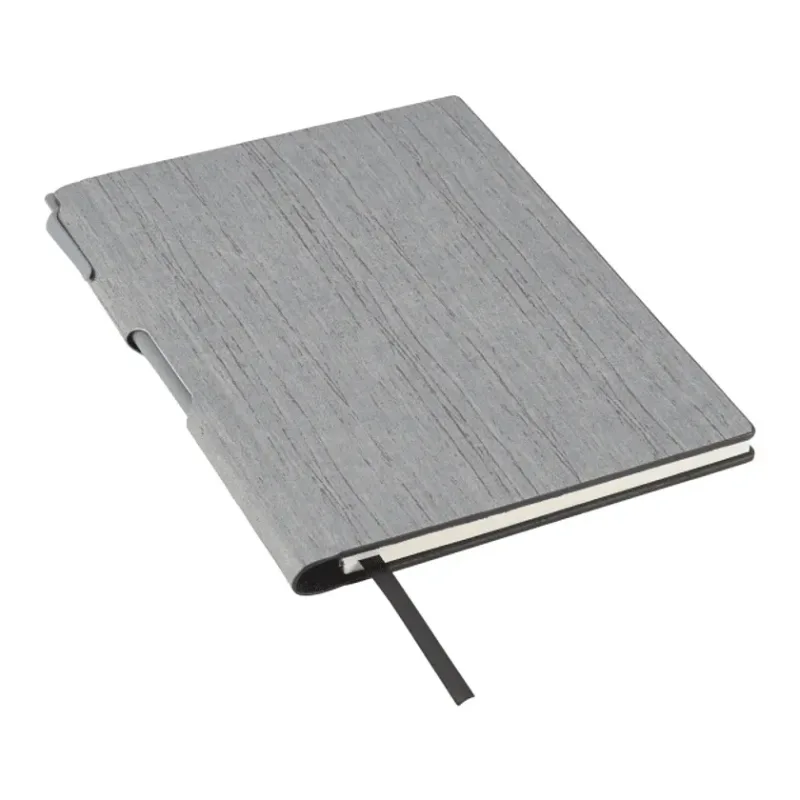 Branded Bari Notebook with Pen - 6" x 8.5" (FSC® Mix) — view 3