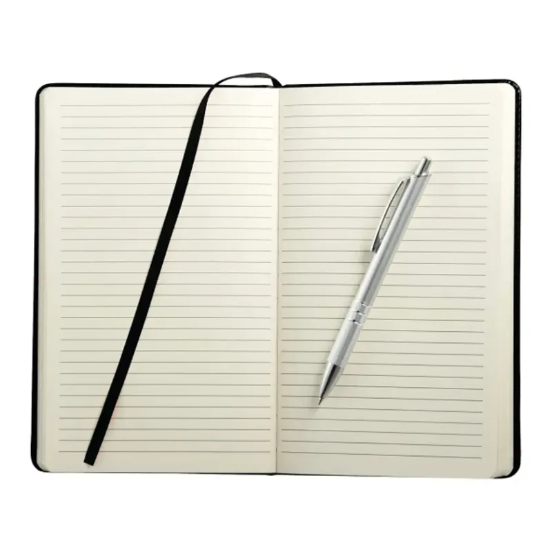 Custom Viola Bound Notebook with Pen - 6" x 8.5" (80 Page, FSC® Mix) — view 2