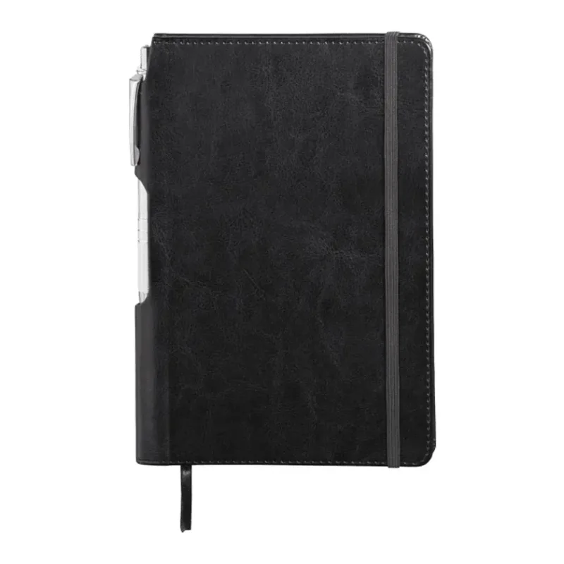 Custom Viola Bound Notebook with Pen - 6" x 8.5" (80 Page, FSC® Mix) — view 3