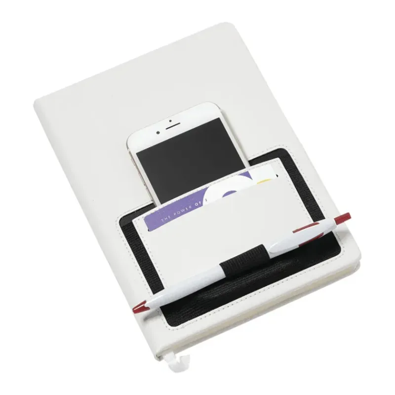 Personalized Moda Notebook with Pen Loop - 6" x 8" — view 7