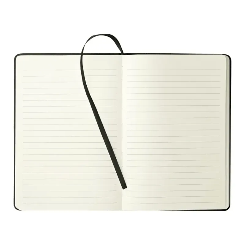 Personalized Moda Notebook with Pen Loop - 6" x 8" — view 2