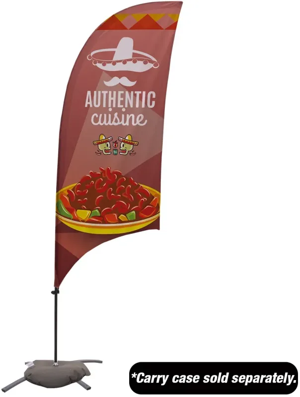 7.5' Value Razor Sail Sign Kit (Single-Sided with Cross Base) — view 2