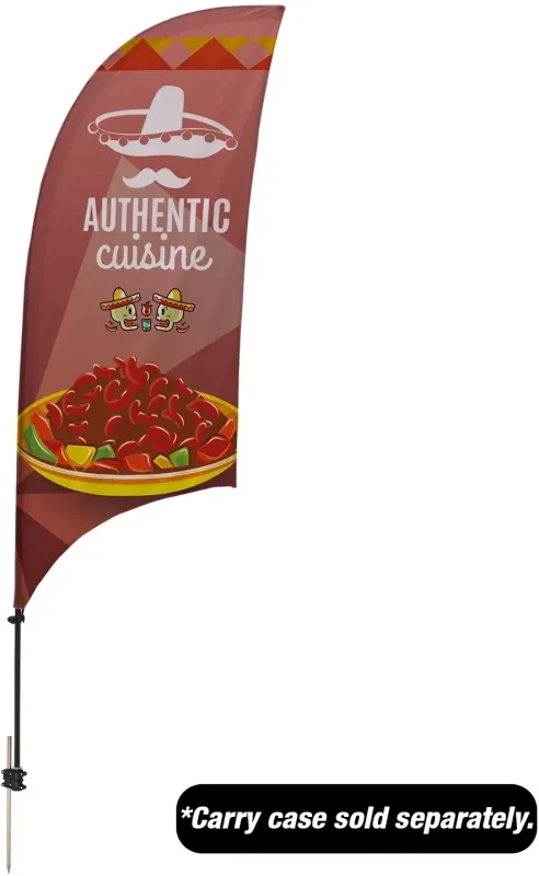 7.5' Value Razor Sail Sign Kit (Single-Sided with Value Spike) — view 5
