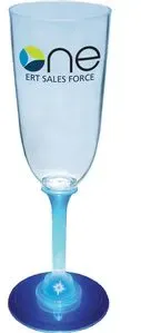 Champagne Glass w/ Light Up Contrast Standard Stem - 7 Oz.