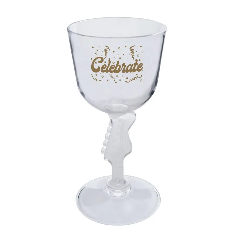 7 oz. Novelty Stem Plastic Wine Glass — view 2
