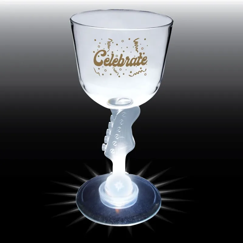 7 oz. Novelty Stem Plastic Wine Glass — view 3