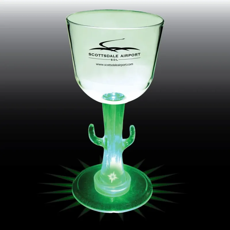 7 oz. Novelty Stem Plastic Wine Glass — view 5