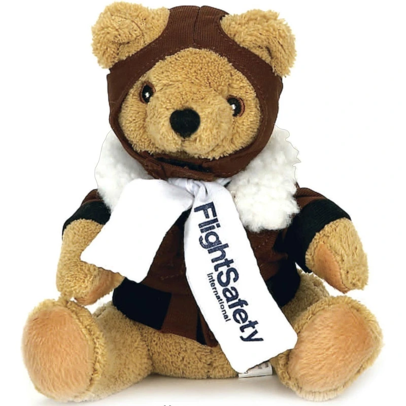 Personalized Stuffed Aviator Bear - 7"