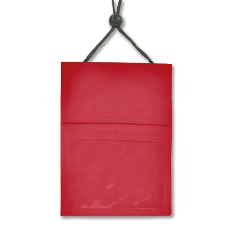 Custom Badge Wallet with Pen Compartments - 3-Pocket (7" x 5.5") — view 2