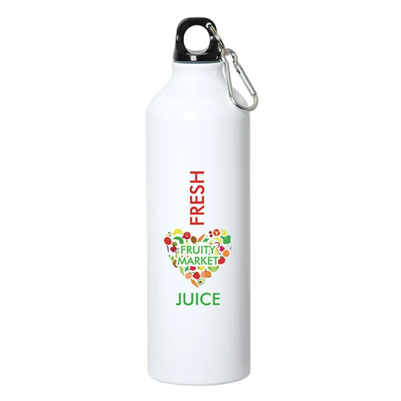 750 Ml (25 Fl. Oz.) Aluminum Water Bottle With Carabiner — view 9